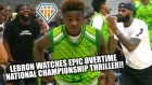 LeBron Watches EPIC MIDDLE SCHOOL NATIONAL CHAMPIONSHIP OT THRILLER!! | Blue Chips vs CP3 GETS TESTY