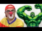 Клоун Дима и супер герои: Халк,Человек-паук... Car Clown & Super Heroes Hulk, Spider man...