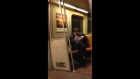Drunk man on train sings Get Low by Lil jon