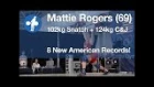 Mattie Rogers (69) - 102kg Snatch / 124kg Clean & Jerk (Sr AR Total)