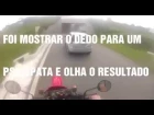 Pense duas vezes em mostrar o dedo para um psicopata no trânsito. Olha o que pode acontecer... 