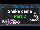 C++ Tutorial 18 - Simple Snake Game (Part 2)