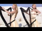 METALLICA - Enter Sandman (Harp Twins + Drums) Camille and Kennerly