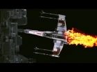 Star Wars Lego X-Wing Fighter vs. Death Star | Star Wars Lego Destruction
