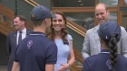 The Duke and Duchess of Cambridge arrive at Wimbledon ahead of the men’s singles final