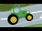 Синий трактор: СВЕТОФОР - обучающая детская песенка мультик про машинки.