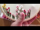 Hand Embroidery: How to Stitch Roses with the Woven Wheel Stitch (Spider Woven Wheel) Tutorial