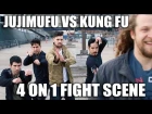 Jujimufu Fight Scene: Kung Fu Vs Bodybuilding 4 on 1!