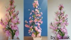 Cara Membuat Bunga Plastik kresek | Beautiful flower craft from crackle plastic