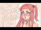 Strawberry girl [Speedpaint] - Paint Tool SAI