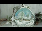 Χριστουγεννιάτικη μπάλα με decoupage - Christmas ball with decoupage