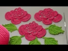 Вязание РОЗЫ для ирландского кружева. Вязание на бурдоне. Rose Crochet