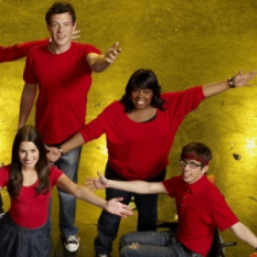 Rachel, Finn, Mercedes & Artie