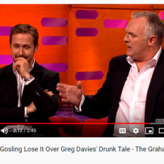 Watch Ryan Gosling Lose It Over Greg Davies' Drunk Tale