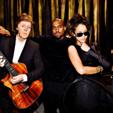 Rihanna and Kanye West and Paul McCartney