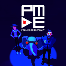 Pool Moon Elephant